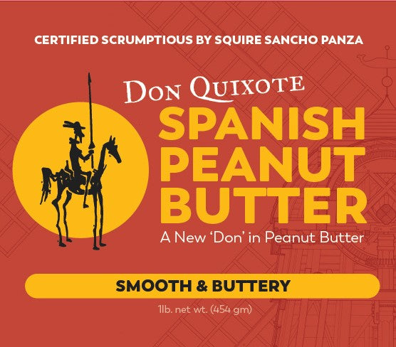 Don Quixote SPANISH PEANUT & PECAN BUTTER, 50%/50%, Smooth, i lb.