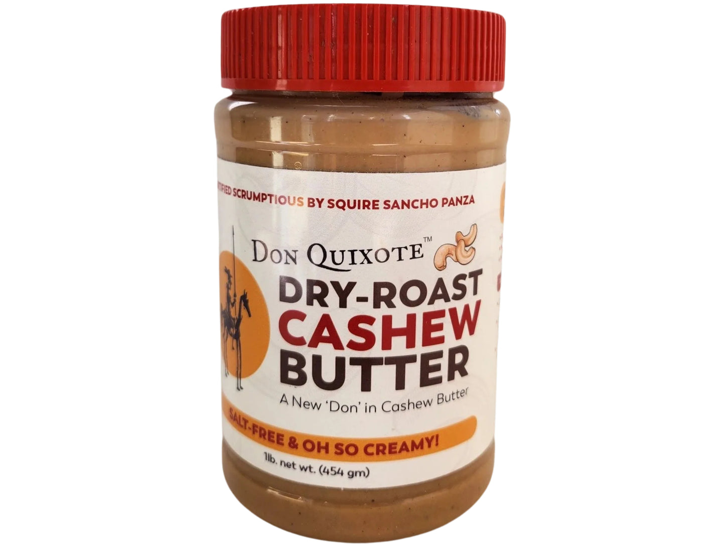 DRY-ROAST CASHEW BUTTER, smooth & delicious, 1 lb.